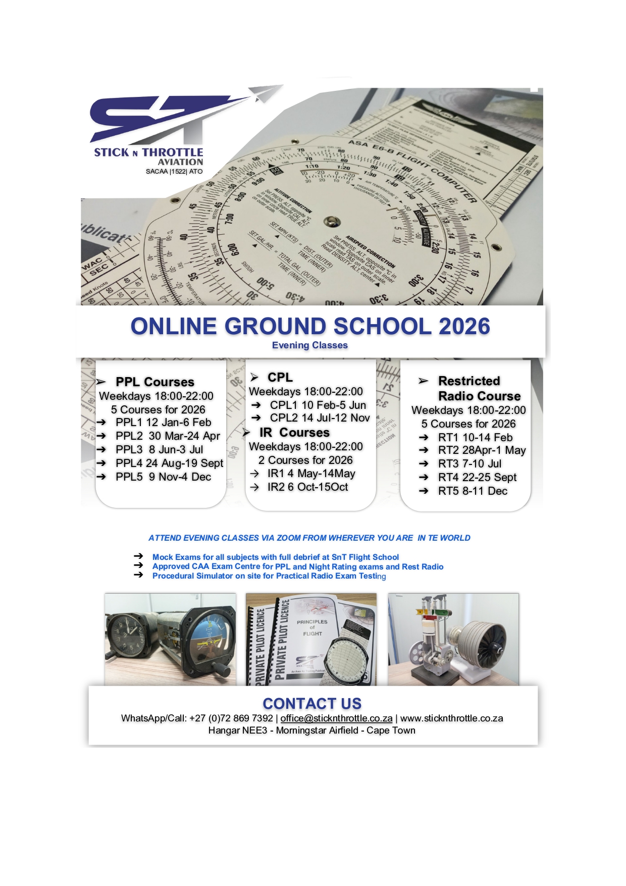 2026 Ground School Dates
